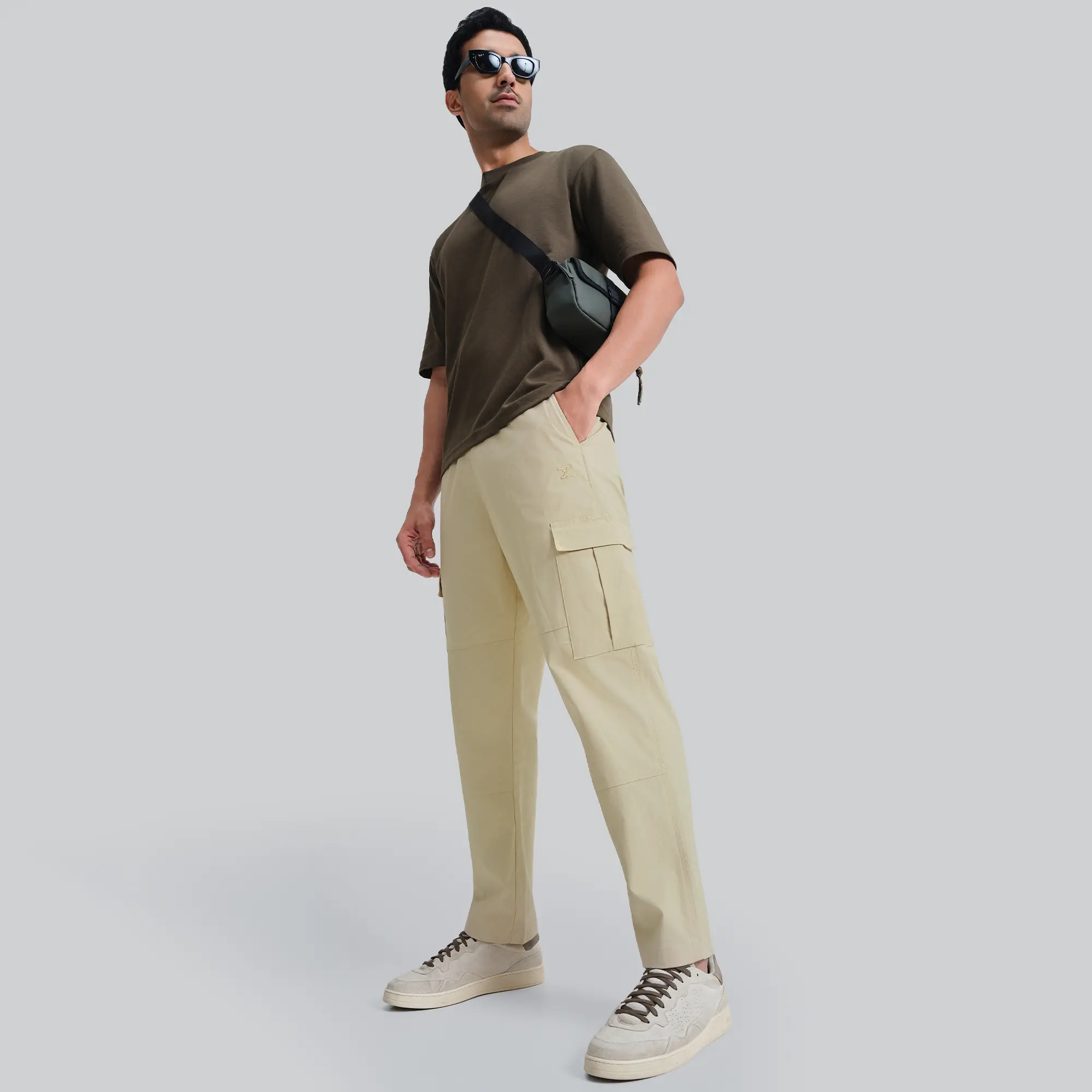 Rove Relaxed Fit Ripstop Cargo Pants - Creamy Tan - Image 4