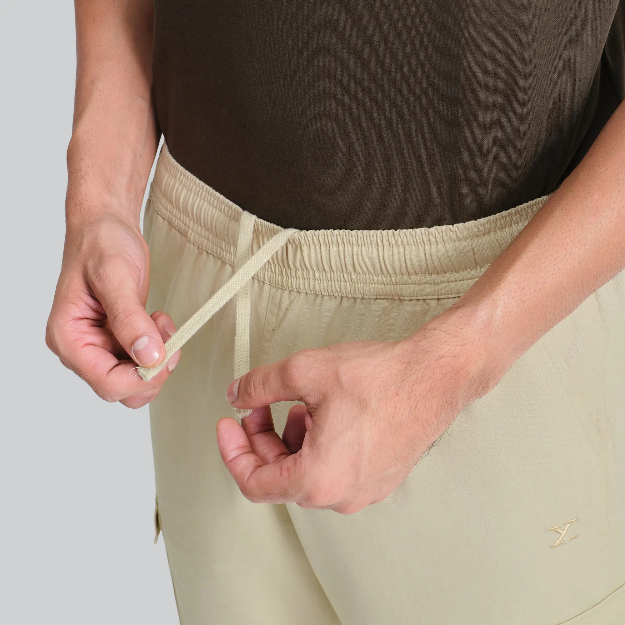 Rove Relaxed Fit Ripstop Cargo Pants - Creamy Tan - Image 5