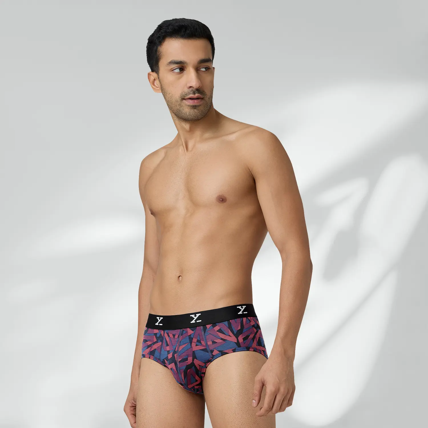 Shuffle Modal Briefs Triad Red