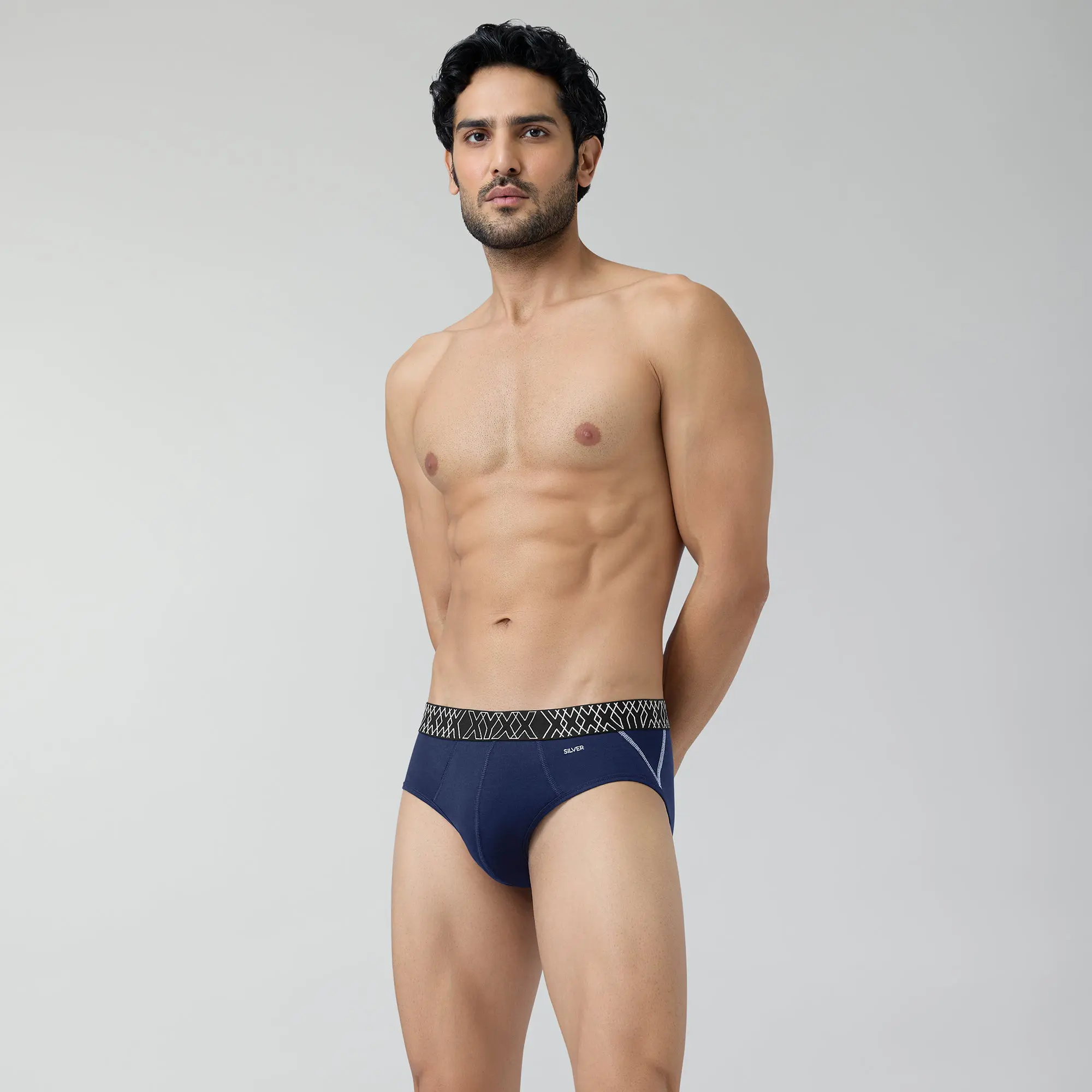 Sprint Cotton Stretch Briefs Midnight Blue - Image 4