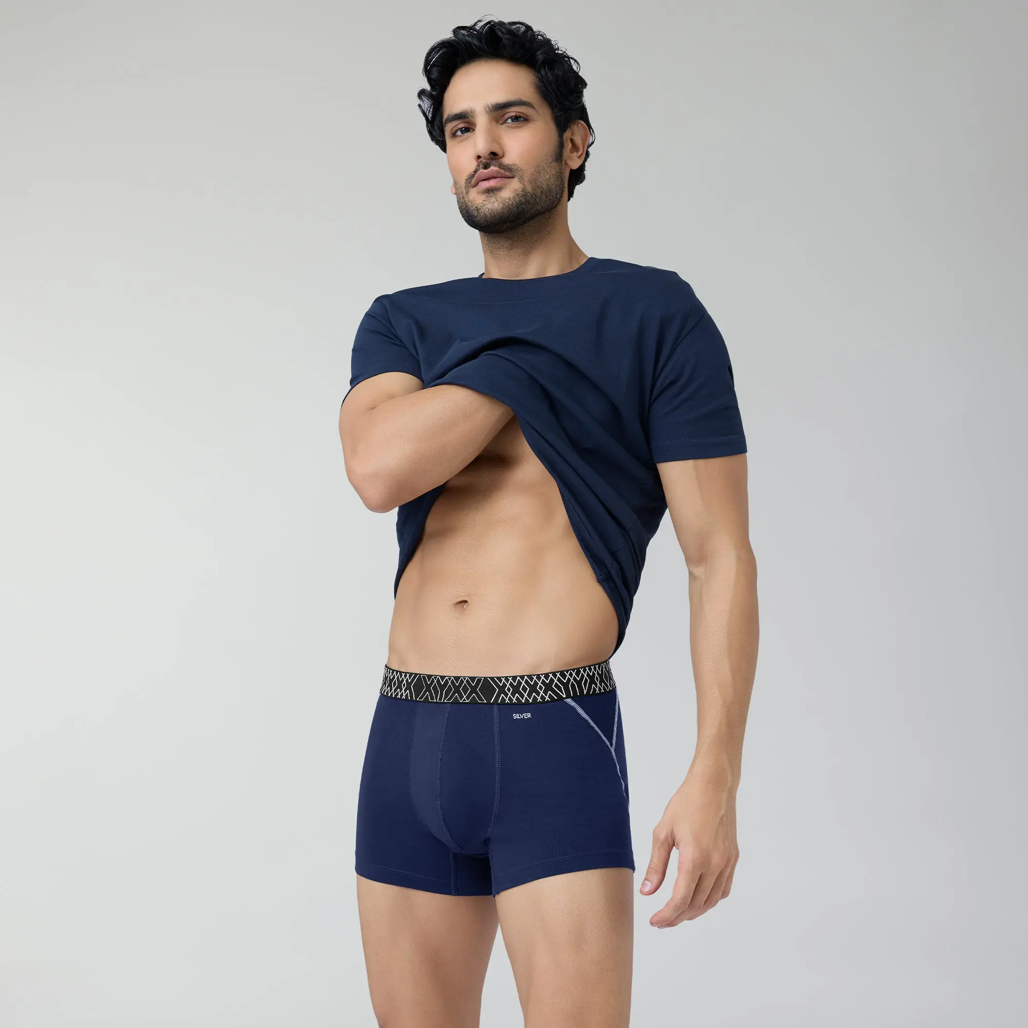 Sprint Cotton Stretch Trunks Midnight Blue - Image 3