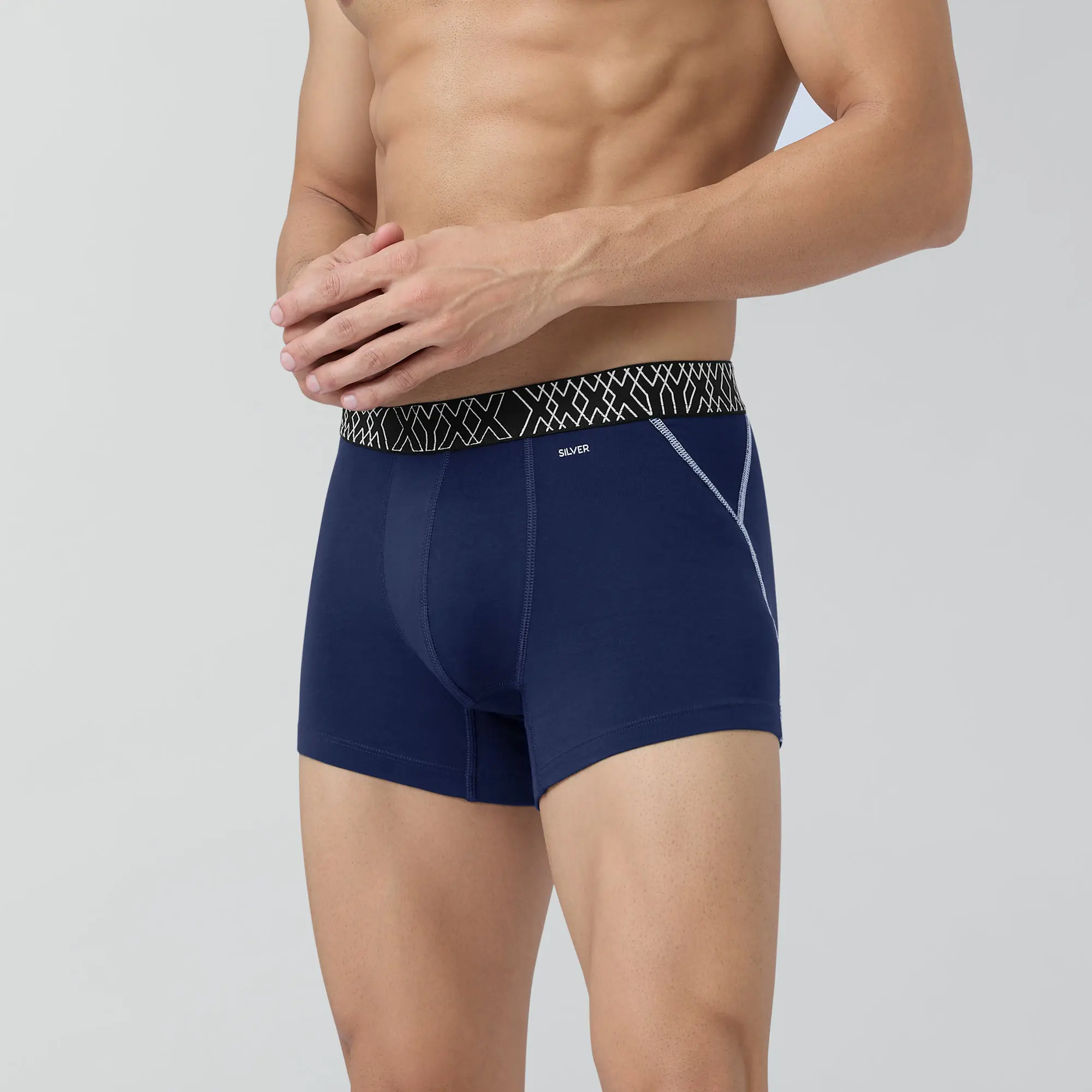 Sprint Cotton Stretch Trunks Midnight Blue - Image 5