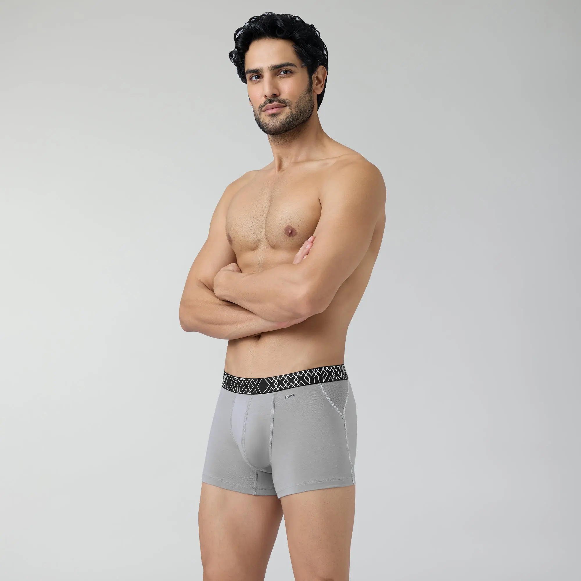 Sprint Cotton Stretch Trunks Opal Grey - Image 4