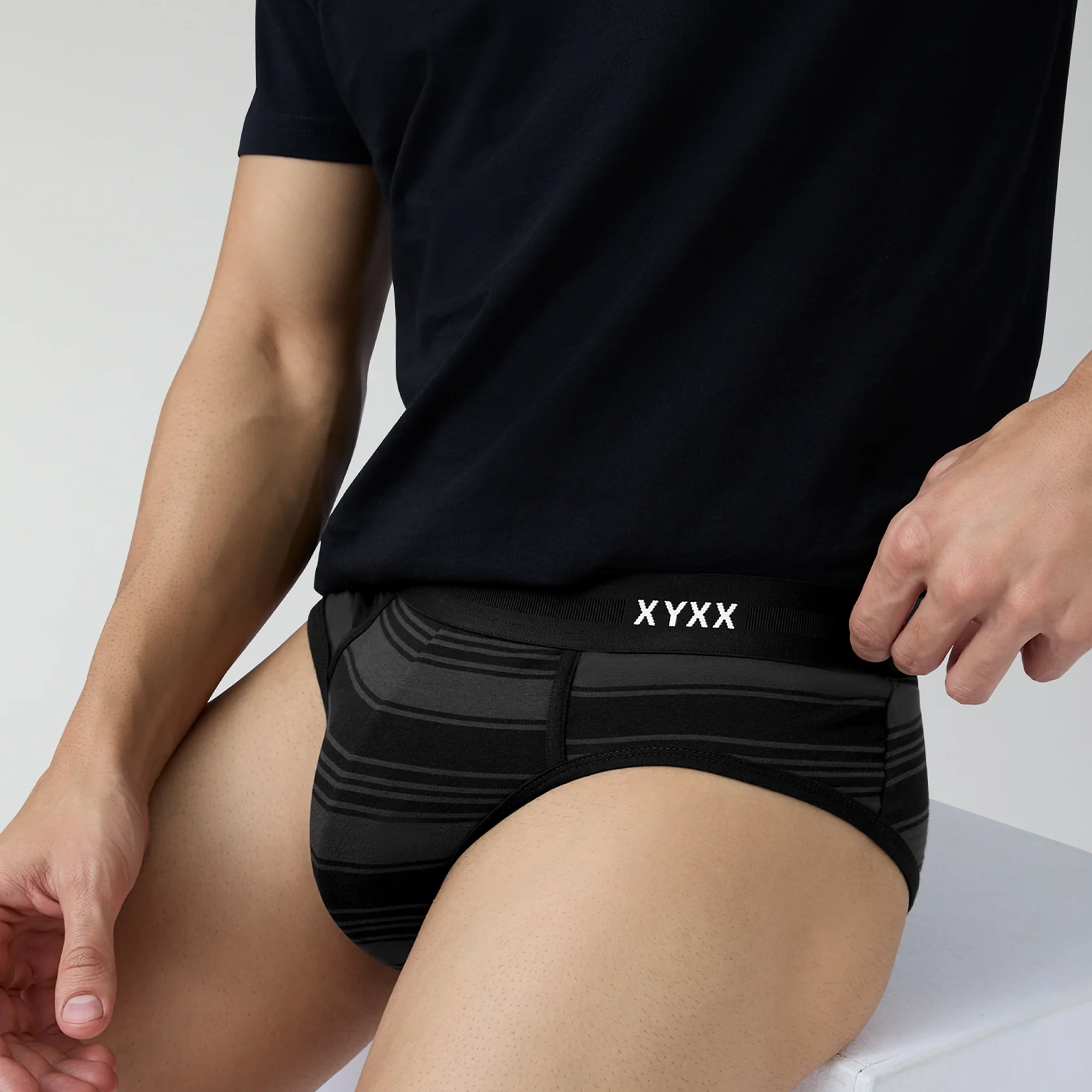 Streax Cotton Stretch Briefs Smoke Black