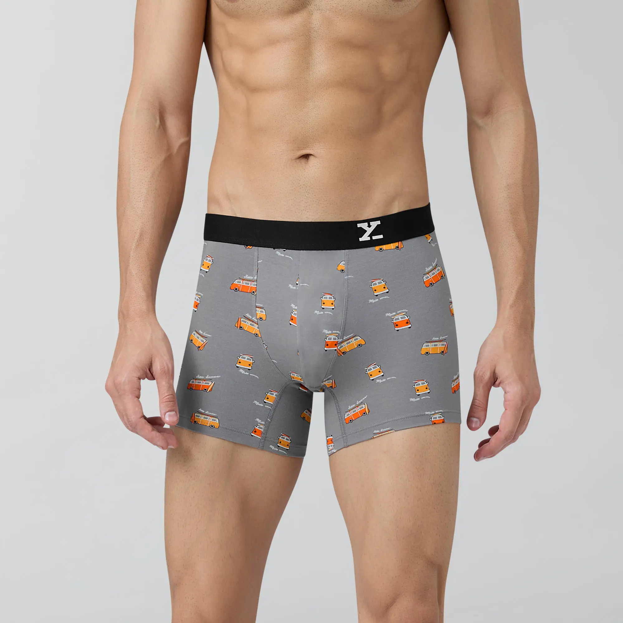 Surf Cotton Stretch Trunks Bus Grey - Image 2