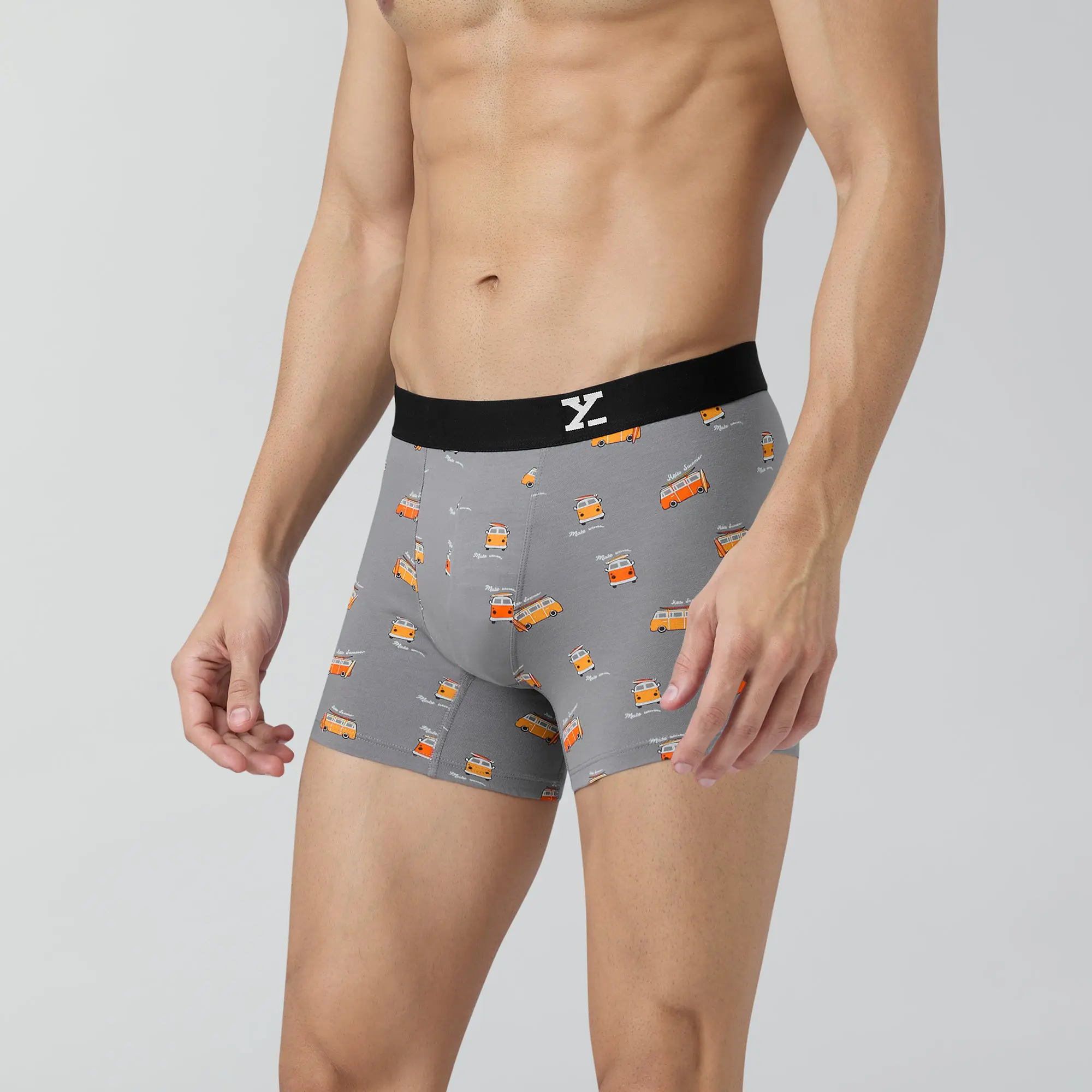 Surf Cotton Stretch Trunks Bus Grey - Image 5