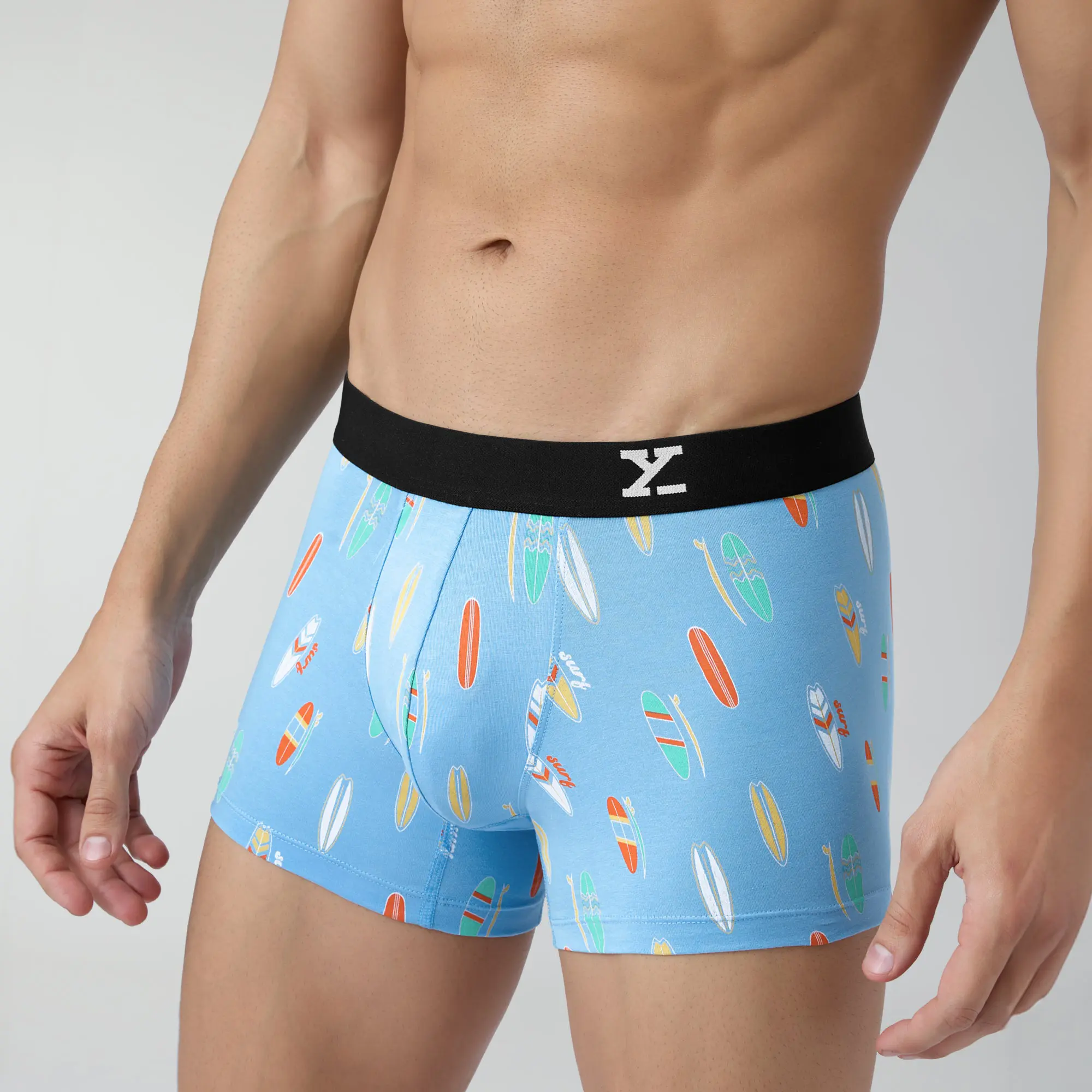 Surf Cotton Stretch Trunks Surfboard Blue - Image 6
