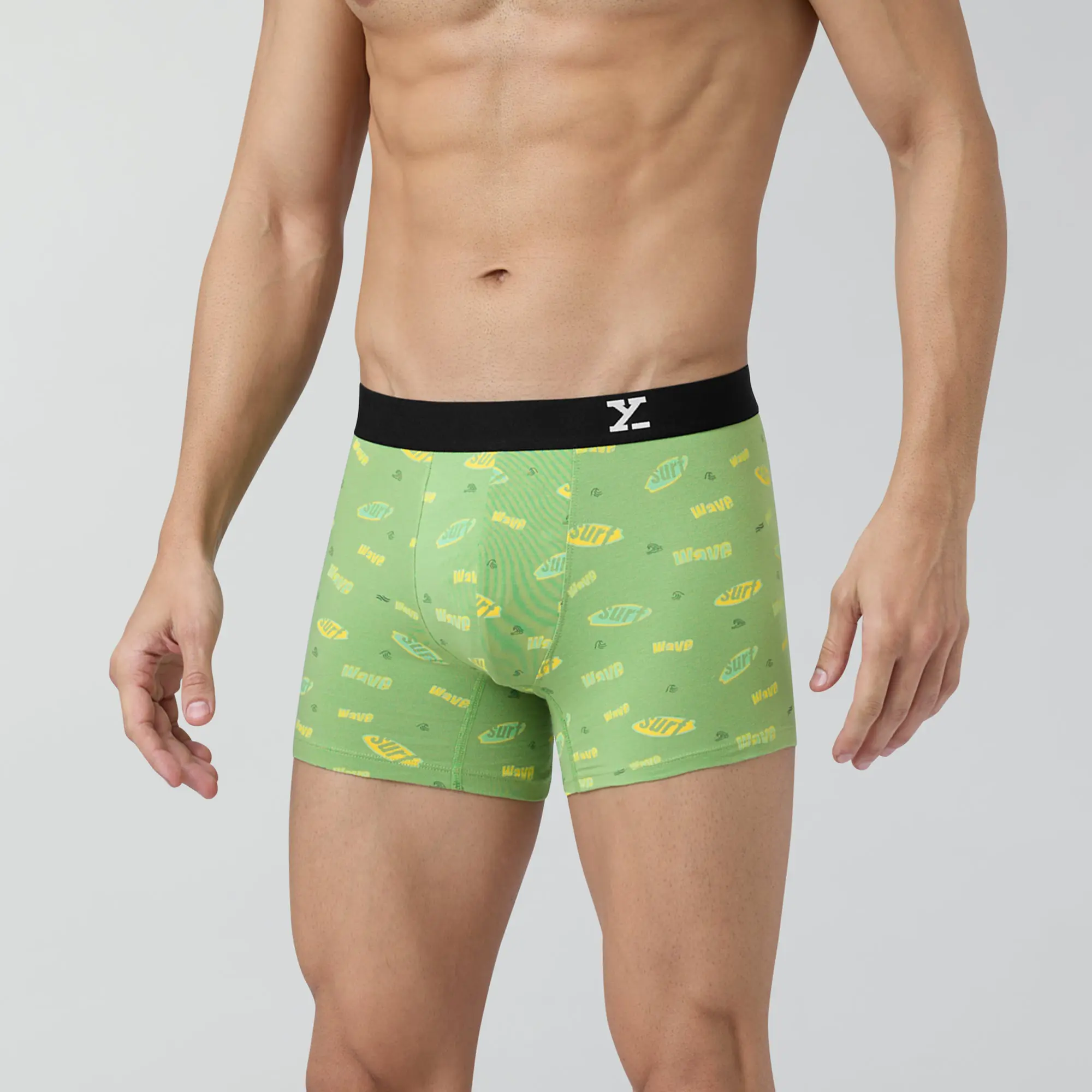 Surf Cotton Stretch Trunks Wave Green - Image 5
