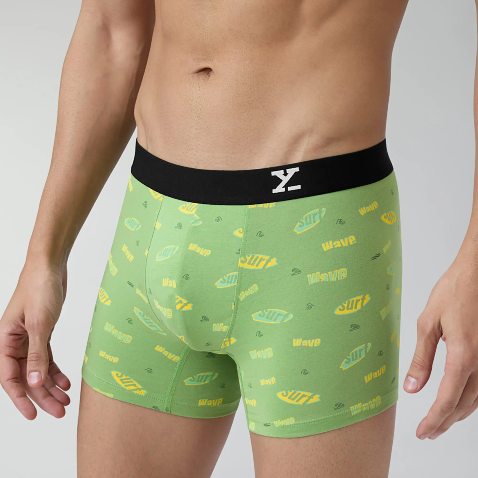 Surf Cotton Stretch Trunks Wave Green - Image 6