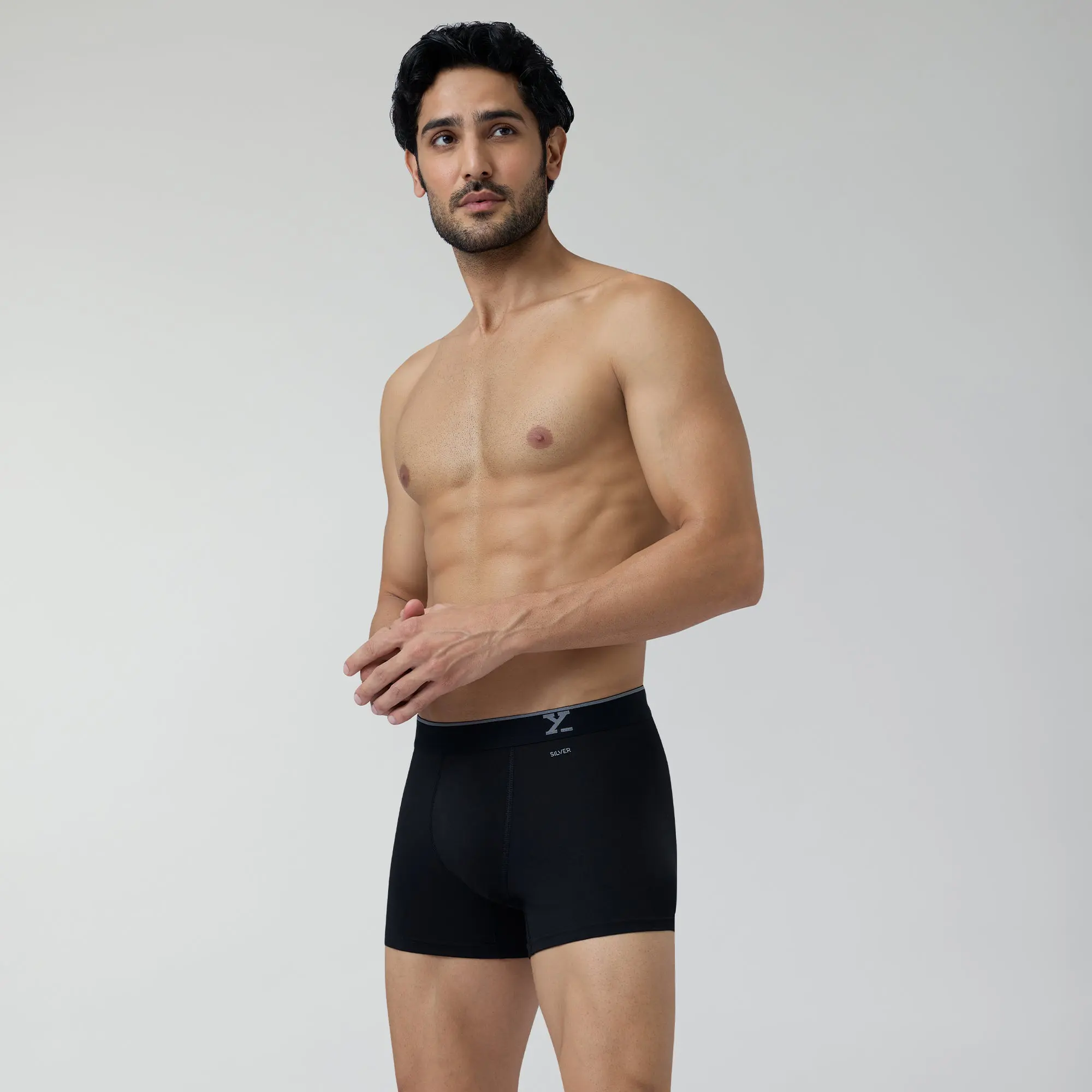Parallax Aero Traq Cotton Trunks Blue Black (Pack of 6) - Image 3