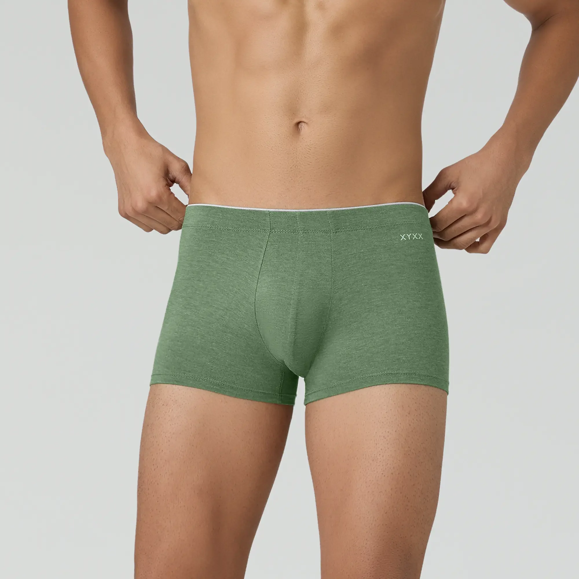 Inner Elastic Medley Trunks Olive Green - Image 2