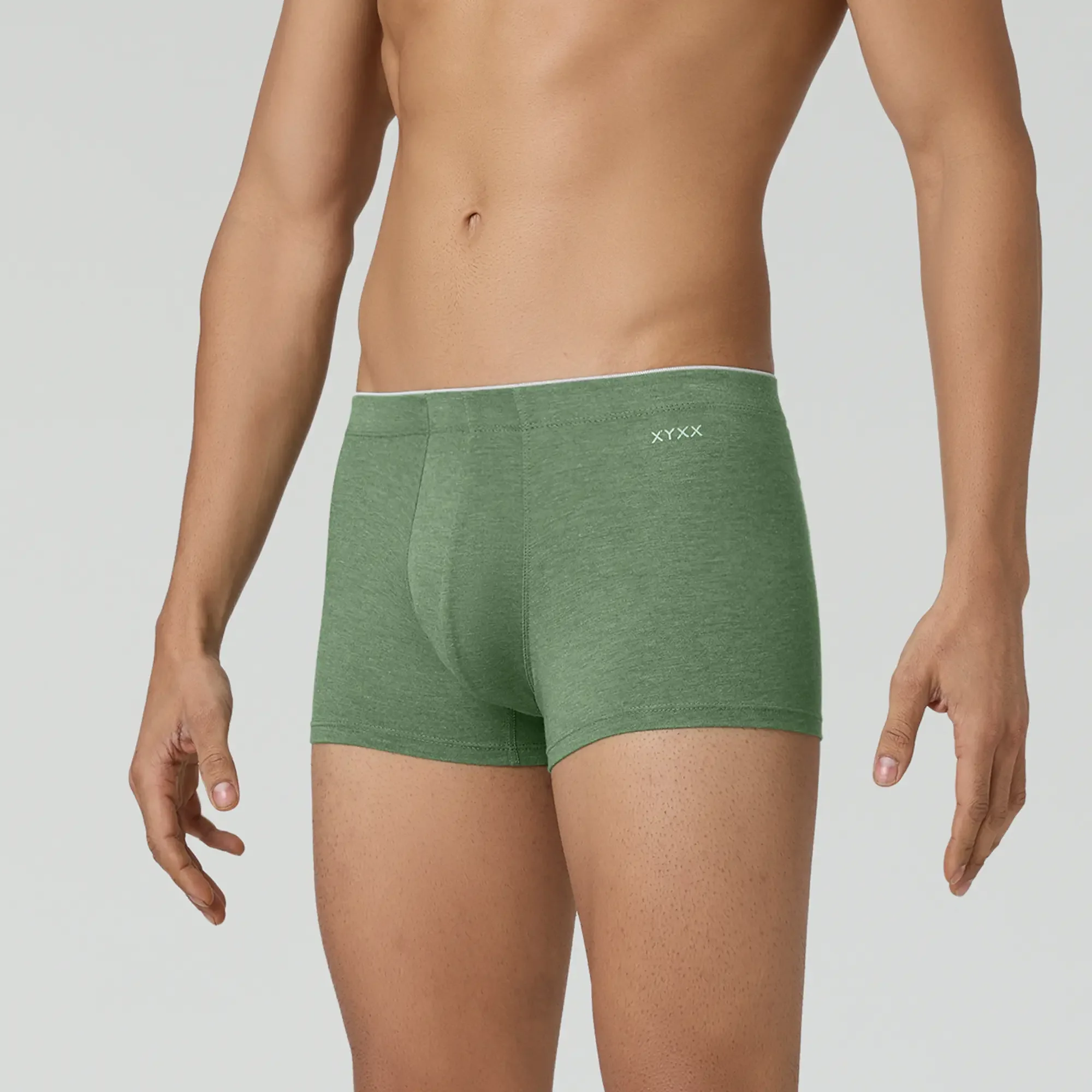 Inner Elastic Medley Trunks Olive Green - Image 6