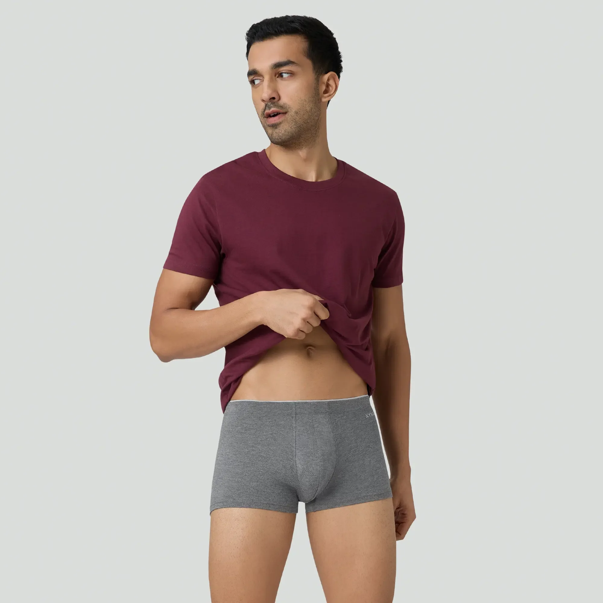 Uno Medley Modal Trunks Stone Grey - Image 5
