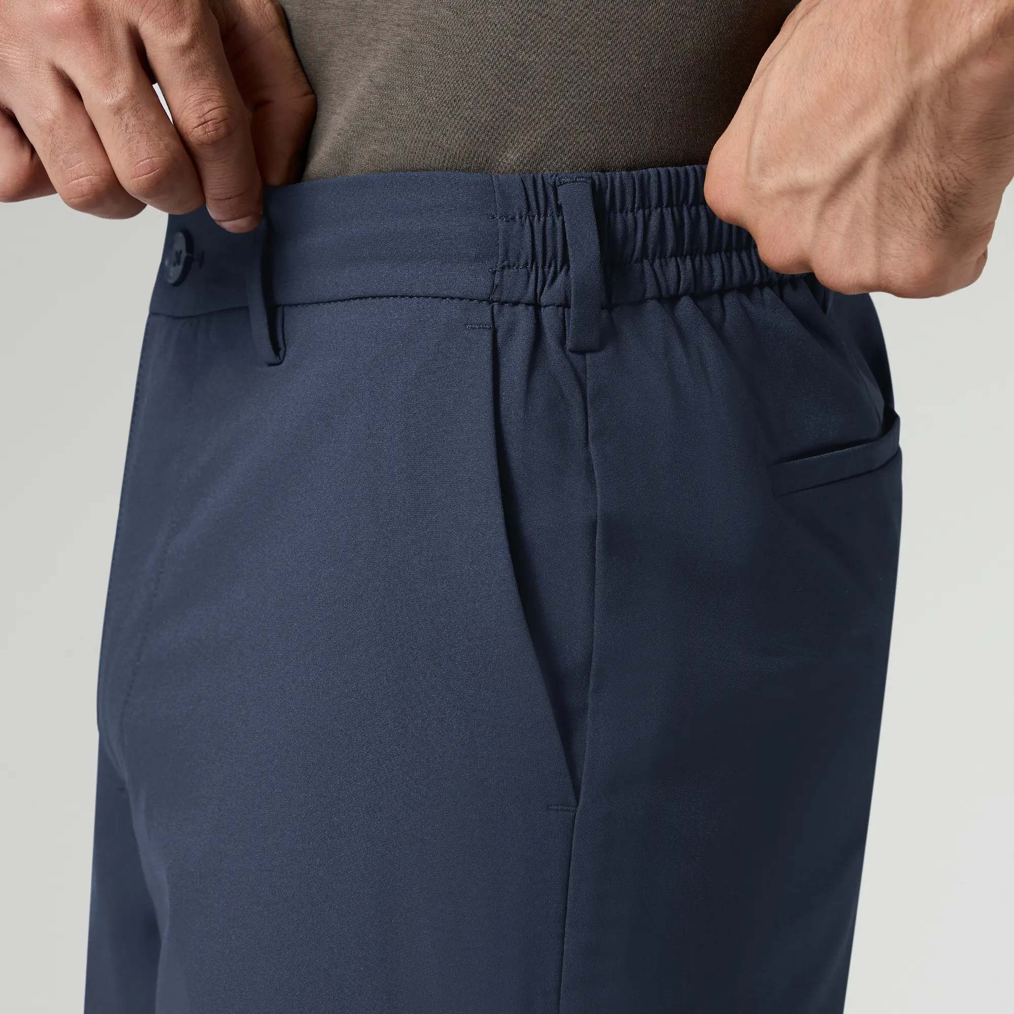 VELOCITY: Soft Stretch Pants - Straight Fit Midnight Blue - Image 6