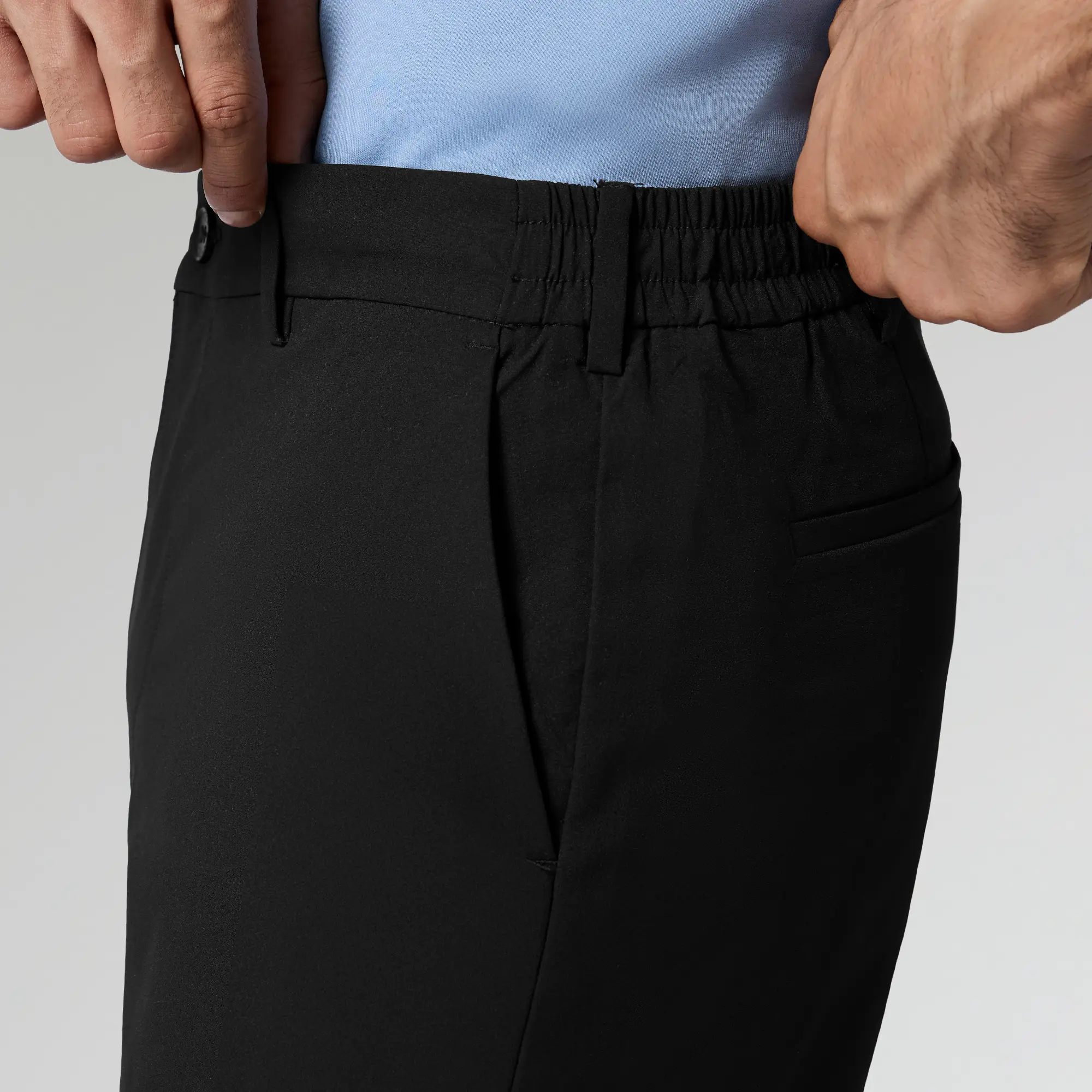 VELOCITY: Soft Stretch Pants - Straight Fit Pitch Black - Image 6