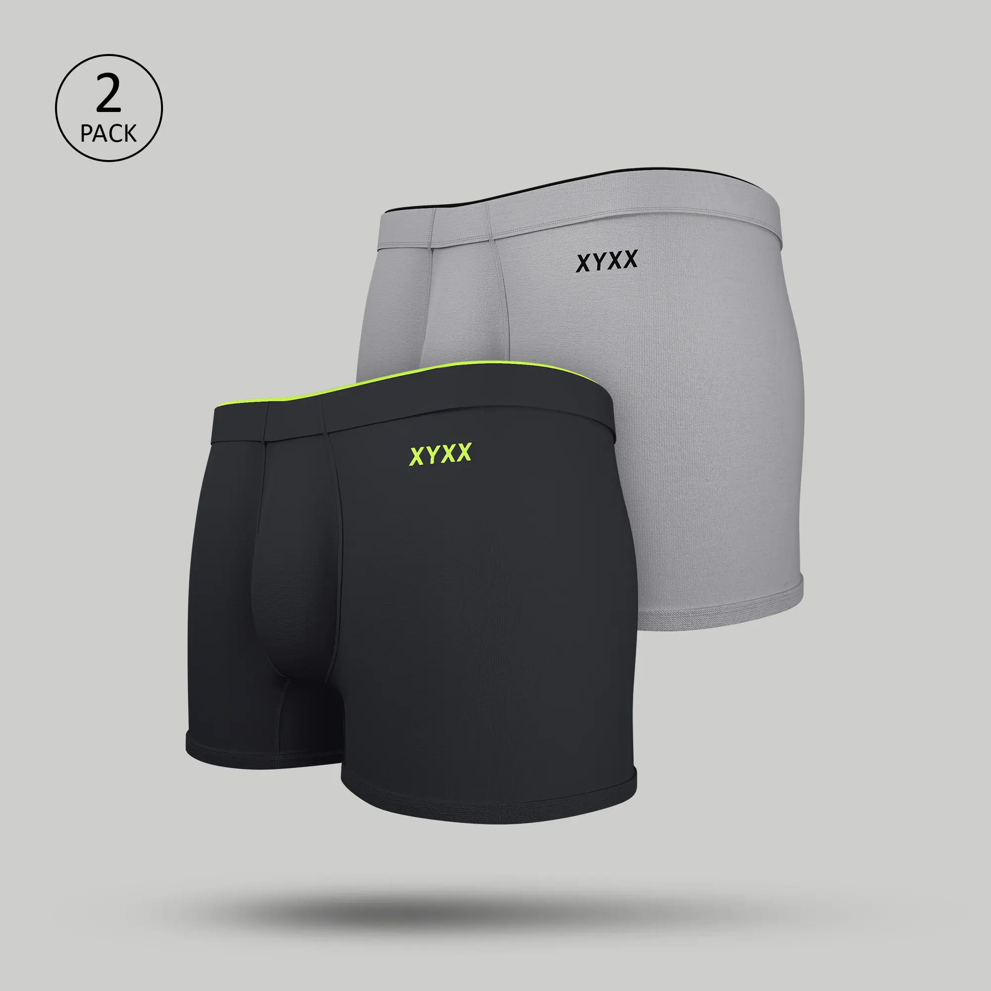 Uno Modal Trunks Pack of 2 (Grey)