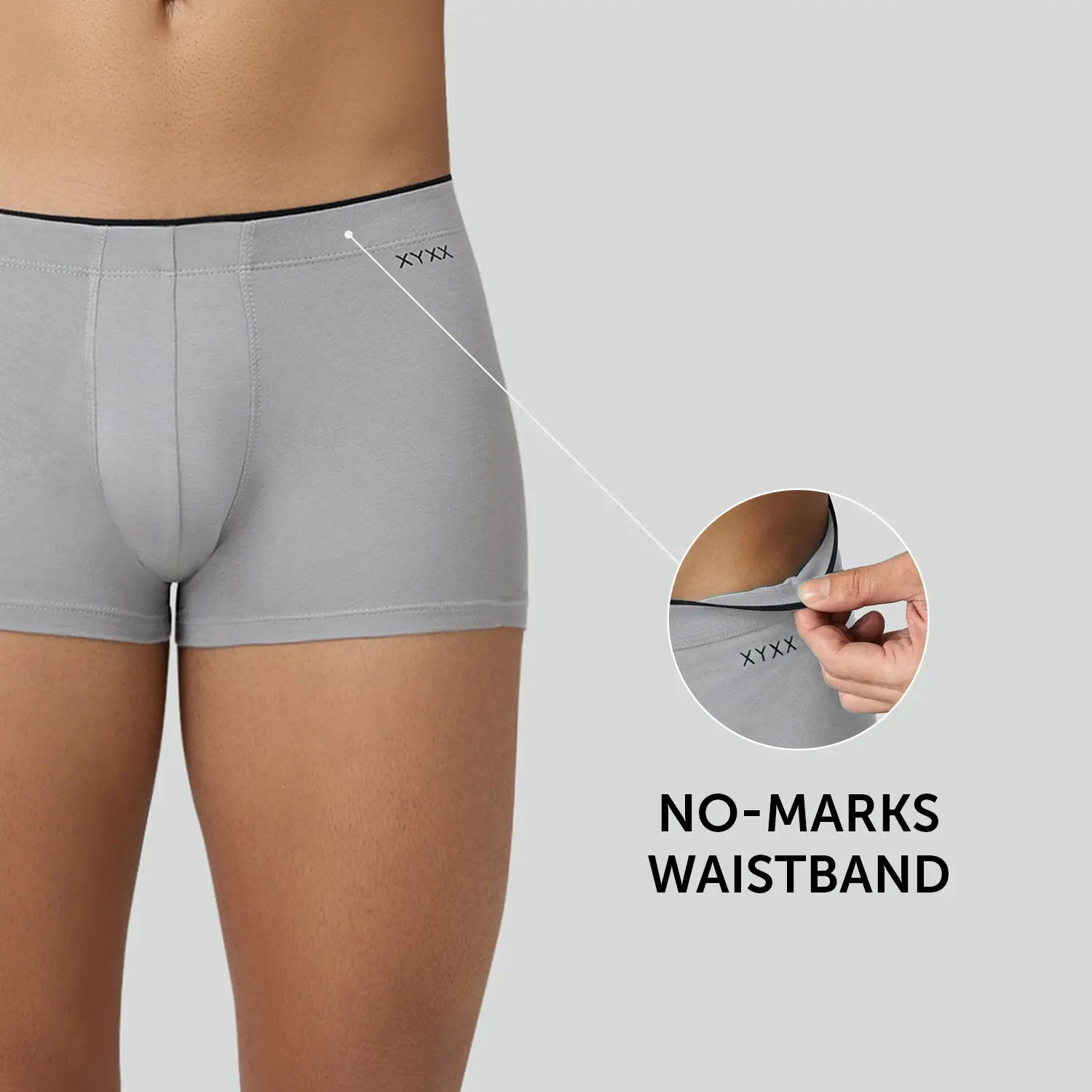 Uno Modal Trunks Ash Grey - Image 4